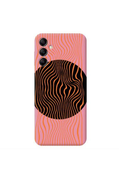 Other Samsung A24 Trapezoidal lines Pink Colored Silicone TPU Θήκη