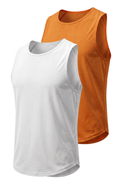 GENIUS STORE Men's Zero Sleeve Sports Athlete Sweat-Wicking Fitness Gym T-Shi...