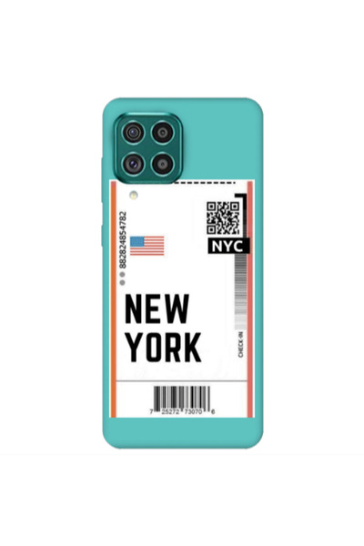 Other Samsung A22 4G New York NYC Turquoise Colored Silicone TPU Θήκη