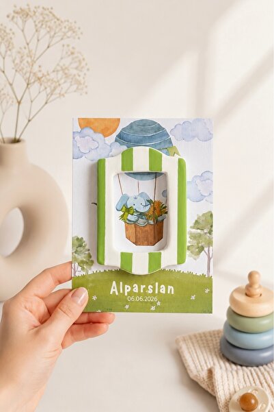Mandalin Art Studio Bebek Hediyesi Çizgili Mini Çerçeve Buzdolabı Magneti 10’lu