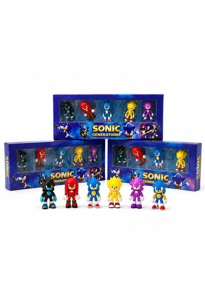 Toyzoy Toys Kirpi Sonic ve Arkadaşları 6'lı figür seti & Kaliteli Eğlenceli
