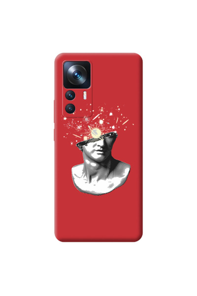 Other Xiaomi Mi 12T Space Statue Red Colored Silicone TPU Θήκη