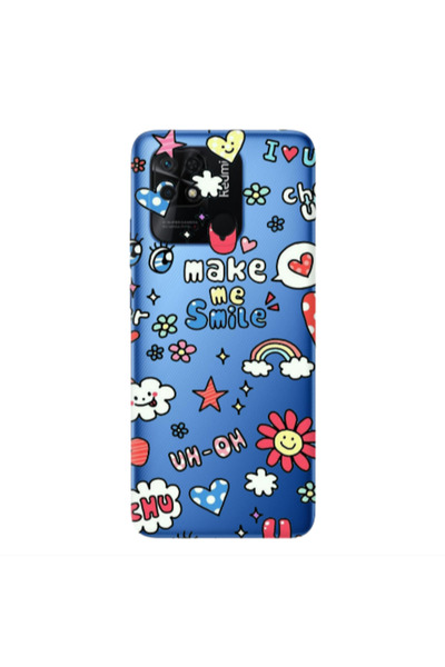 Other Xiaomi Redmi 10C Rainbow flowers Transparent Silicone TPU Θήκη