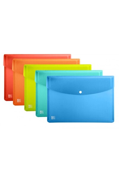 Oxford Set 5 dosare A4 PP, Multicolor