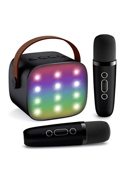 iqra Portable Bluetooth Karaoke Speaker with Dual Mics