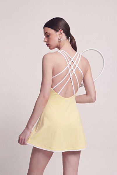 HOLLY LOLLY Mini Mariya Dress with Shorts Inside and Rope Detail on the Back,...