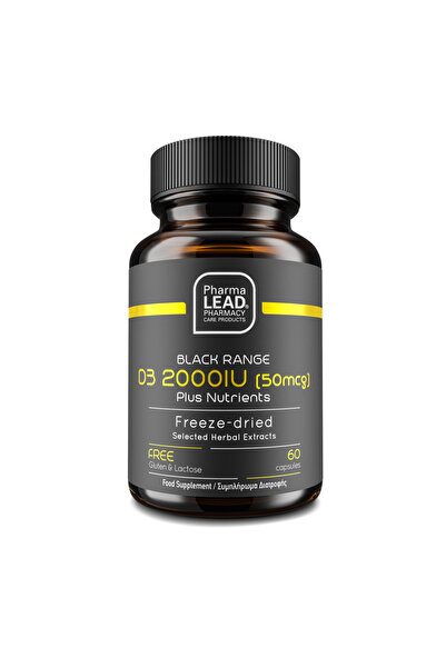 PharmaLEAD Μπλακ Ρέιντζ D3 2000 IU Με Βιταμίνη Κ 60 Κάψουλες