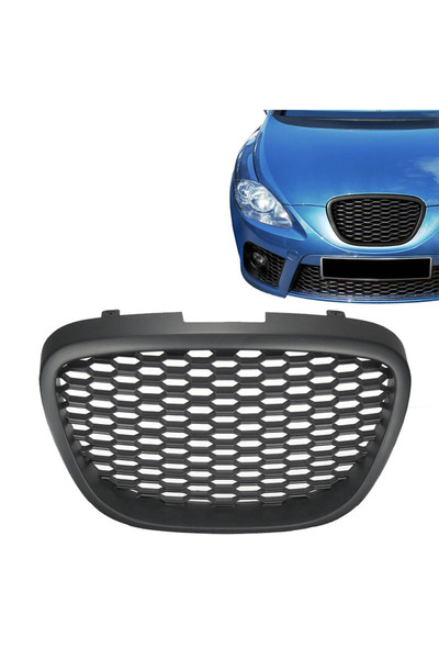 Seat Μάσκα για Leon 1P / Altea 05-09 Κυψελωτή Χωρίς Έμβλημα Μαύρη 1 Τεμάχιο (...