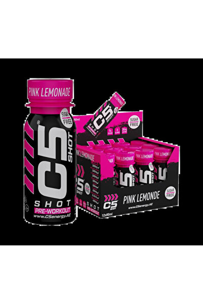 C5 SHOT Pre - Workout Drink | 80ml Liquid Shot | 200mg Caffeine - Pink Lemona...