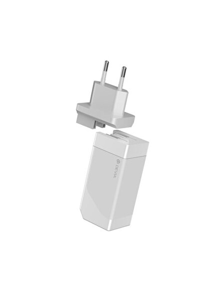 Devia Φορτιστής χωρίς καλώδιο GaN με θύρα USB-A και θύρα USB-C, 65W Power Del...