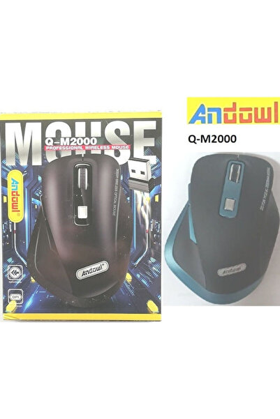 Andowl Q-M2000 Ασύρματο Εργονομικό Ποντίκι Μαύρο