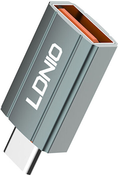 LDNIO Μετατροπέας USB-C αρσενικό σε USB-C θηλυκό Γκρι 1 τεμάχιο LC140