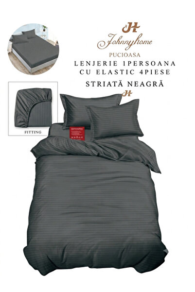 RMR textile lenjerie 1 persoana damasc cu husa de pat,dimesiuni cearceaf pat ...