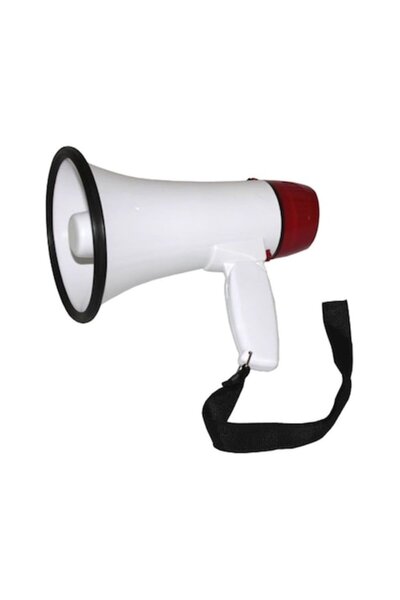 OEM Μεγάφωνο με αναδιπλούμενη λαβή, 10 W, λευκό/κόκκινο