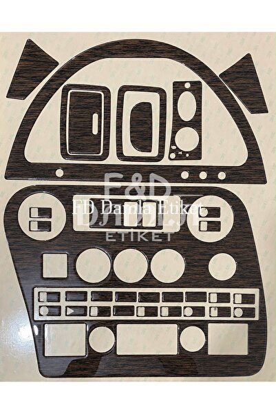 FD Damla Etiket Mahogany Finish Special Set Compatible with Ford Cargo Digita...