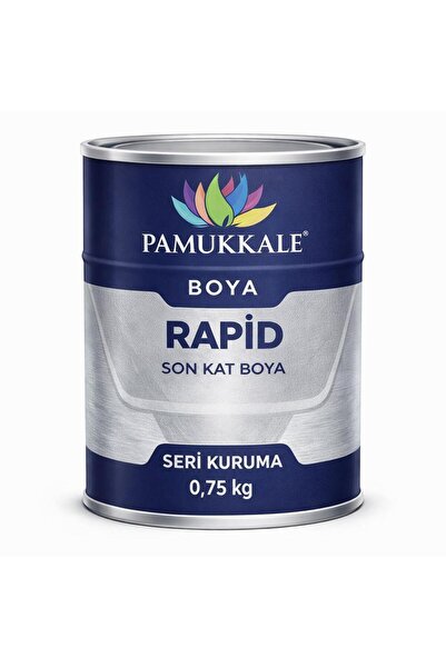 Pamukkale 1402 Rapid Hızlı Kuruyan Metal Boyası Parlak 0.75 Kg Kirli Beyaz Ra...