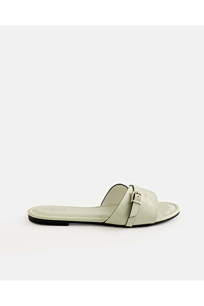 REDTAG Women Ivory Flat Buckle Sandals