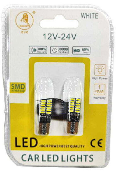 Other EJC Λάμπες Αυτοκινήτου T10 LED Λευκό 12-24V 2 τεμάχια