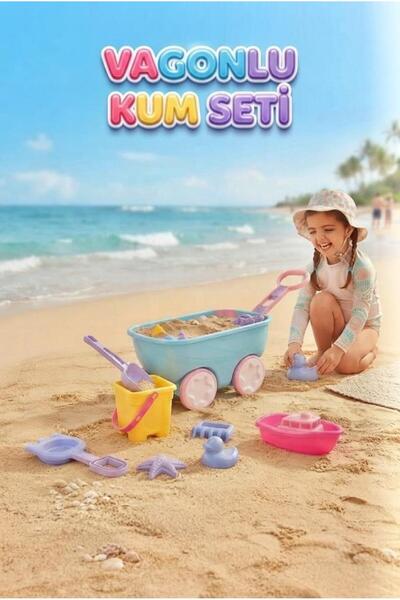 Tıfıl Toys Sand Set with Wheelbarrow - Get Ready for Fun on the Beach 6-Piece...