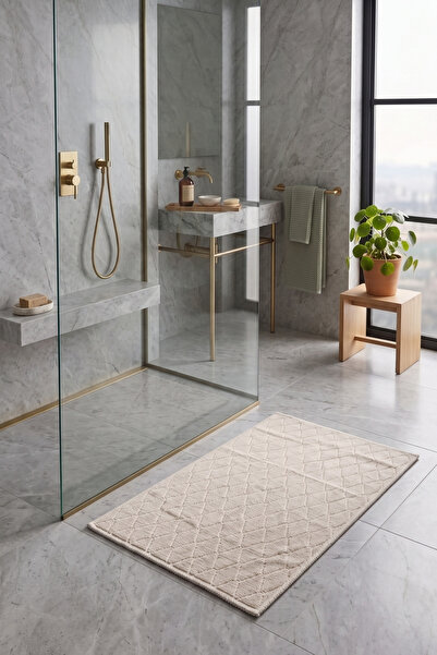 Halispecial Corridor Krem Yolluk 80x150 cm | %100 Pamuk, Yıkanabilir,Mutfak,B...