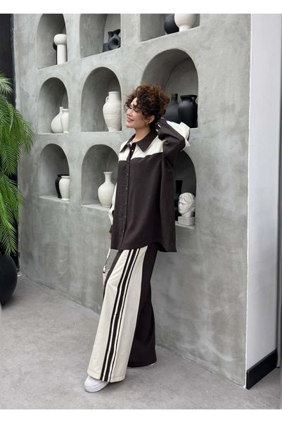 Cardella Alina Premium Tnsl Fabric Oversize Top and Pants Two-Piece Set - Hijab-Friendly Sports Set