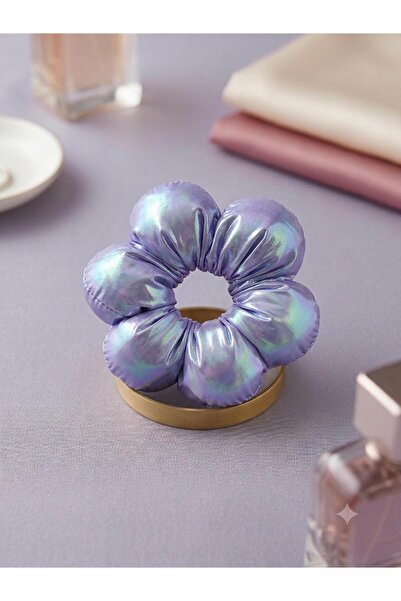 Ugly Duck Hologram Flower Rubber Clasp Purple