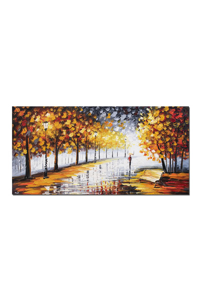 artnova Tablou inspirational GIGANT pictat manual, Pe drumul meu, 140x70cm ul...