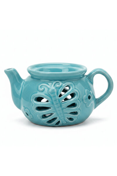 AKDC Ceramic Oil Burner Classic Teapot Design 7×7 cm - Blue