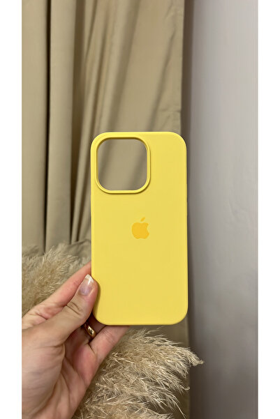İphone 14 Pro Uyumlu İçi Kadife Logolu Silikon Kılıf