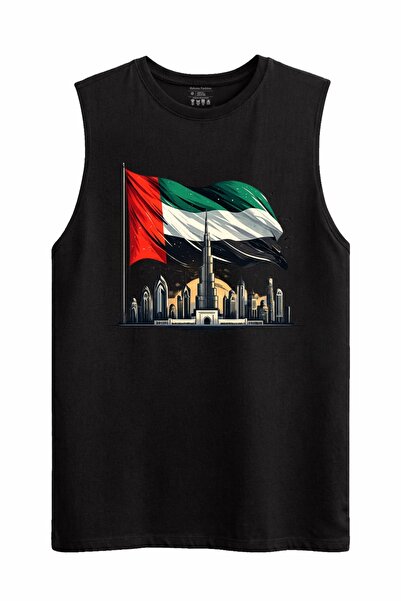 Rabona Fashion Uae Sky and Flag Zero Sleeve Tank Top
