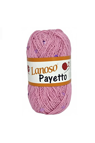 Lanoso Payetto Fantazi Pullu El Örgü İpi 50g - Pembe