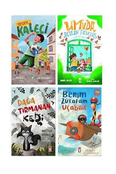 Timaş Çocuk 2 ve 3.Sınıf Okuma Seti Umuda Açılan Pencere Yedek Kaleci Benim Z...