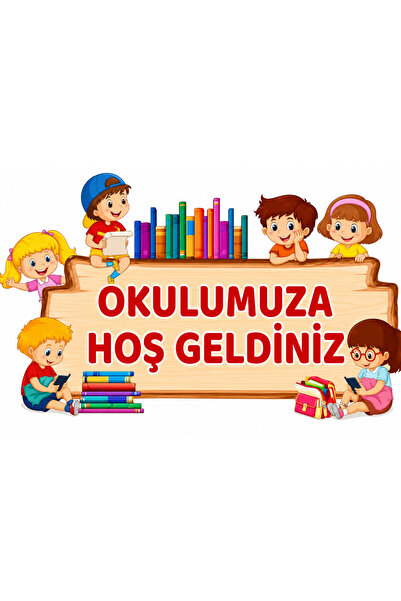 lagun reklam dijital baskı merkezi DEV OKUL SETİ 8 PARÇA VİNİL BASKI ( atatur...