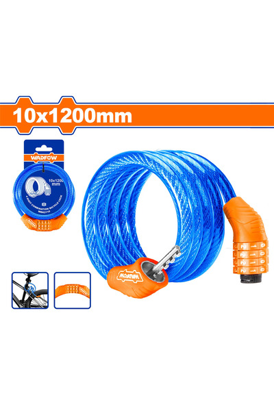 WADFOW 4 Digit combination bicycle cable lock