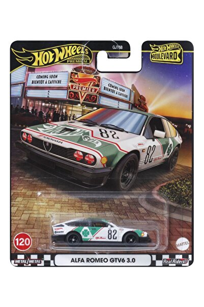 mattel Hot Wheels Premium Boulevard Mașină metalică Alfa Romeo Gtv6 3.0 Scara...