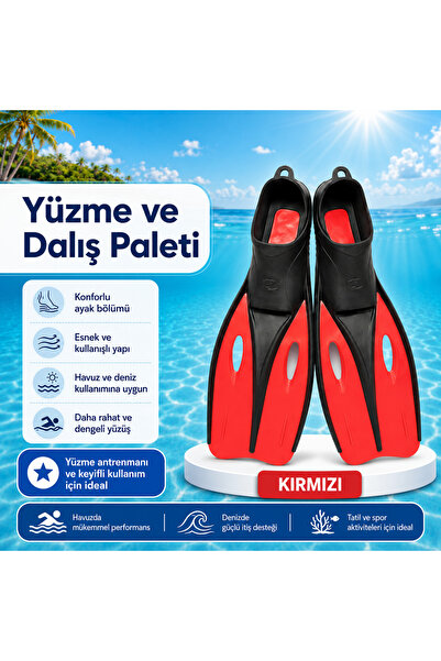 Profesyonel Görünümlü Yüzme Paleti, Konforlu, Deniz ve Havuz Kullanımına Uygun Palet, No: 29/31
