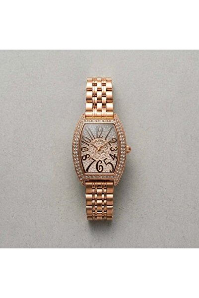 QUARTZ LEONIDAS Stylish Stone Studded Women's Watch - Rose Gold