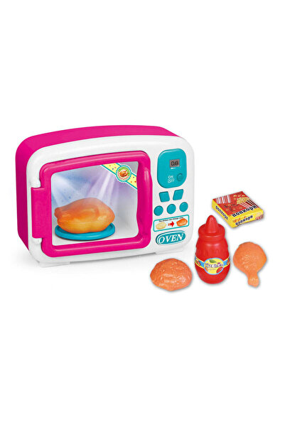 Toybox Battery Operated Mini Simulation Microwave Oven Toy with Roast Chicken...
