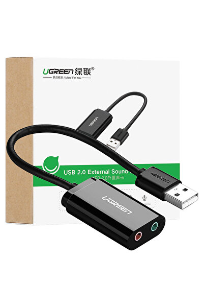 Ugreen Placă de sunet USB externă pentru calculator și laptop, convertor audio