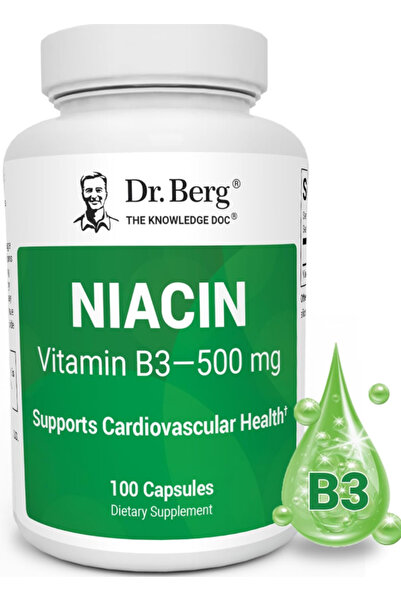 Dr. Berg Nutritionals Highly-Potent Niacin 500 mg – Now Only 125 mg per Capsu...