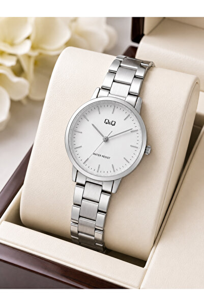 Q&Q Women's Wristwatch Silver Color White Dial Casual and Stylish Combination...