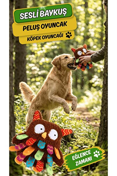 Ovisso Sound Owl Dog Toy 13cm