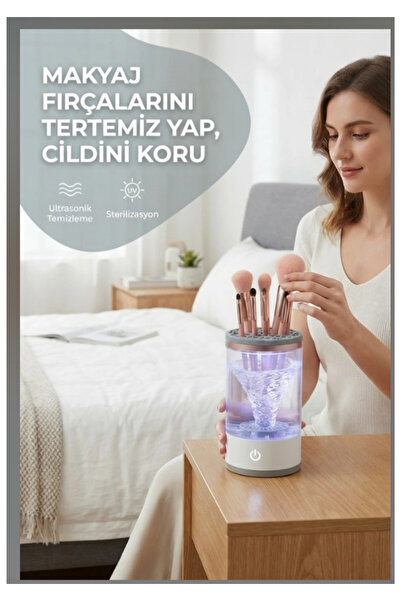 teknotrust Kolay Ve Pratik Otomatik Makyaj Fırçası Temizleme Makinesi