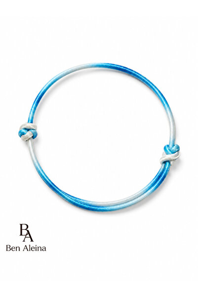 Ben Aleina Blue Thick Rope Anklet Rainbow Anklet