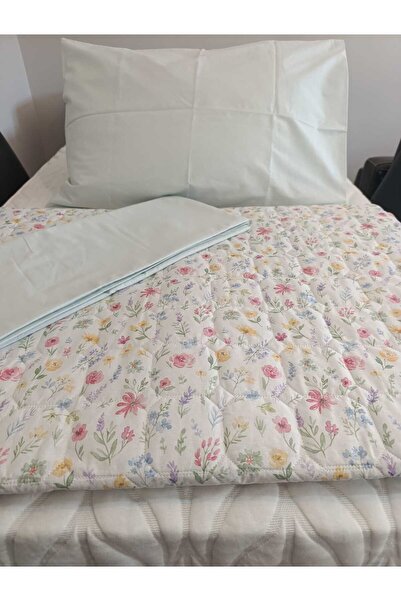 KONFOR TEKSTİL Double Person Quilted Cotton Pique Set 6 Pieces