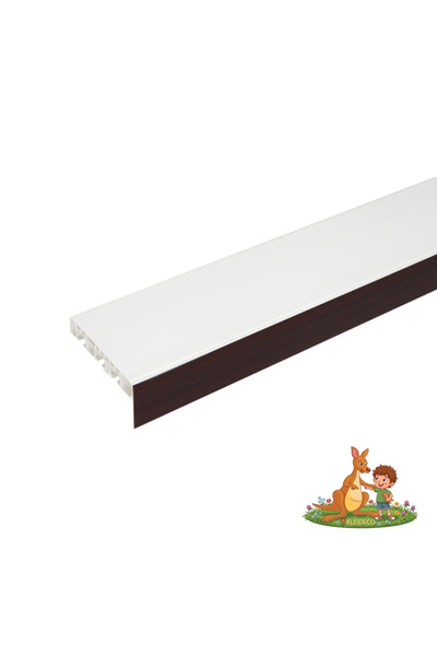 KLEIDECO Sina perdea PVC Berlin, 3 canale, cu masca decorativa, 340 cm, WENGE...
