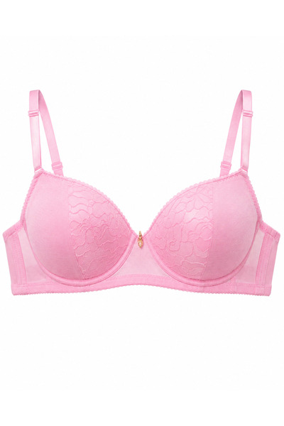 Generic Women's Padded Lace Bra with Adjustable Straps | Hook & Eye Closure, ...