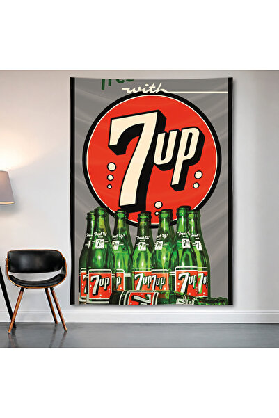 Geek Cultcha 7up Vintage Advertisement Wall Covering Wall Tapestry First Qual...