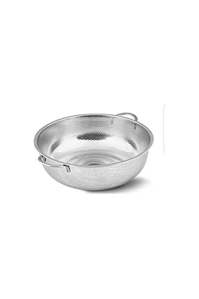 Empressco 22 cm Metal Strainer, Pasta and Food Strainer with Handle