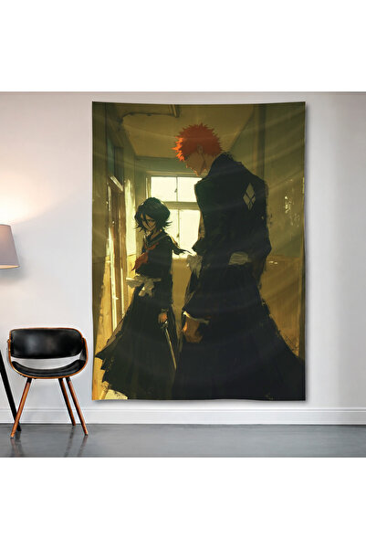 Geek Cultcha Bleach – Ichigo & Rukia Wall Covering Wall Tapestry First Qualit...